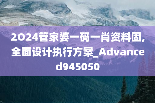 2O24管家婆一码一肖资料固,全面设计执行方案_Advanced945050