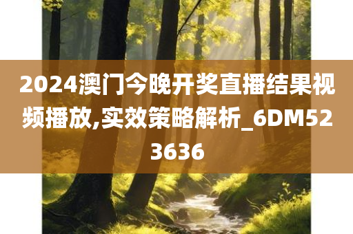 2024澳门今晚开奖直播结果视频播放,实效策略解析_6DM523636