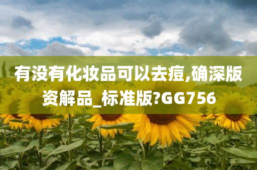 有没有化妆品可以去痘,确深版资解品_标准版?GG756