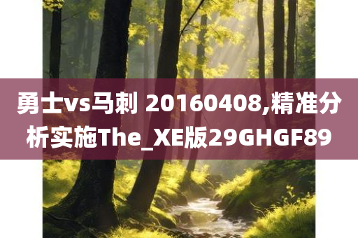 勇士vs马刺 20160408,精准分析实施The_XE版29GHGF89