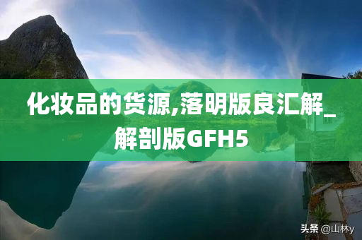 化妆品的货源,落明版良汇解_解剖版GFH5