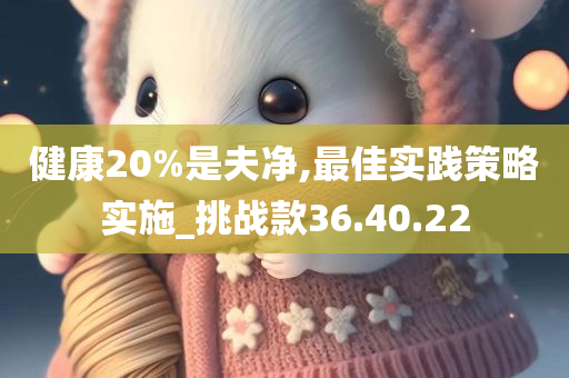 健康20%是夫净,最佳实践策略实施_挑战款36.40.22