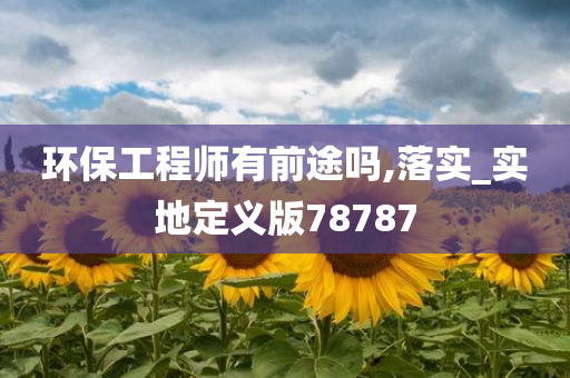 环保工程师有前途吗,落实_实地定义版78787