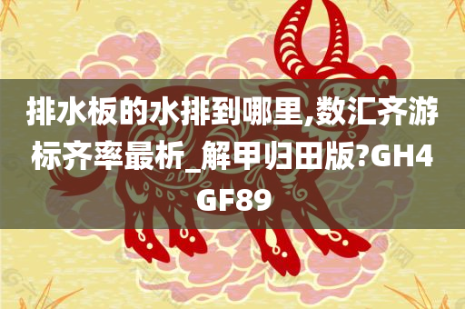 排水板的水排到哪里,数汇齐游标齐率最析_解甲归田版?GH4GF89