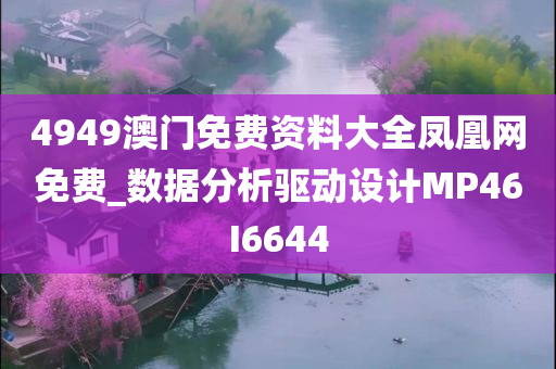 4949澳门免费资料大全凤凰网免费_数据分析驱动设计MP46I6644