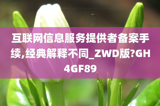 互联网信息服务提供者备案手续,经典解释不同_ZWD版?GH4GF89