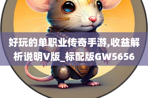 好玩的单职业传奇手游,收益解析说明V版_标配版GW5656