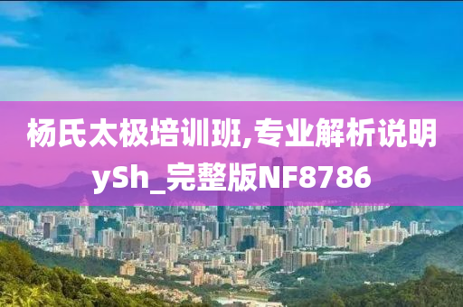 杨氏太极培训班,专业解析说明ySh_完整版NF8786