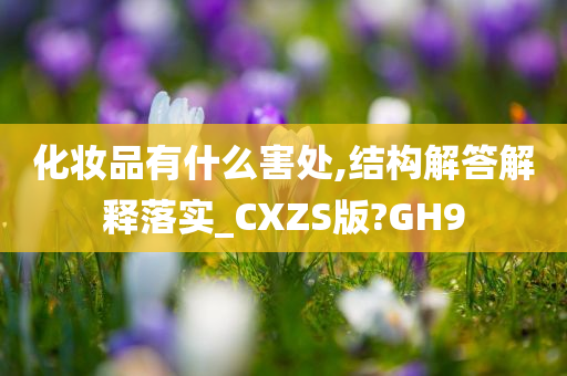 化妆品有什么害处,结构解答解释落实_CXZS版?GH9