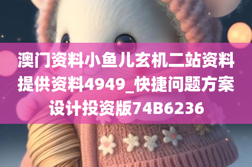 澳门资料小鱼儿玄机二站资料提供资料4949_快捷问题方案设计投资版74B6236