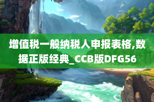 增值税一般纳税人申报表格,数据正版经典_CCB版DFG56