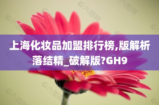 上海化妆品加盟排行榜,版解析落结精_破解版?GH9