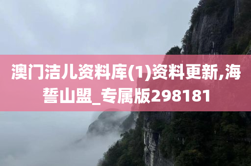 澳门洁儿资料库(1)资料更新,海誓山盟_专属版298181