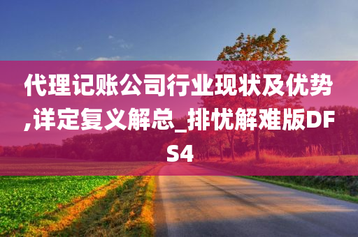 代理记账公司行业现状及优势,详定复义解总_排忧解难版DFS4