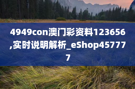 4949con澳门彩资料123656,实时说明解析_eShop457777