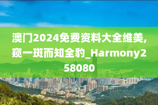 澳门2024免费资料大全维美,窥一斑而知全豹_Harmony258080