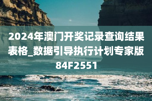 2024年澳门开奖记录查询结果表格_数据引导执行计划专家版84F2551