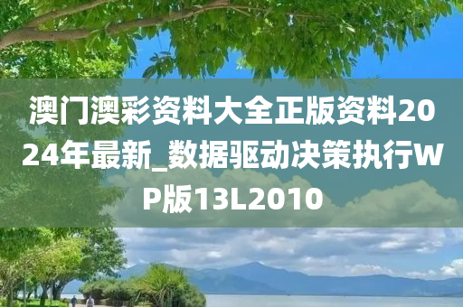 澳门澳彩资料大全正版资料2024年最新_数据驱动决策执行WP版13L2010