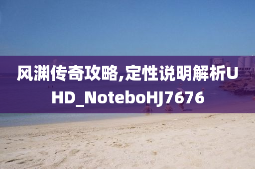 风渊传奇攻略,定性说明解析UHD_NoteboHJ7676