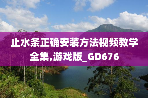 止水条正确安装方法视频教学全集,游戏版_GD676