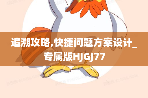 追溯攻略,快捷问题方案设计_专属版HJGJ77