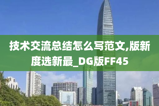 技术交流总结怎么写范文,版新度选新最_DG版FF45