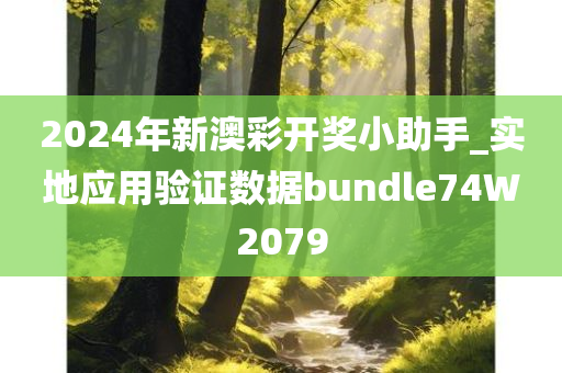 2024年新澳彩开奖小助手_实地应用验证数据bundle74W2079