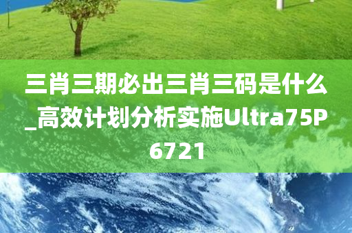 三肖三期必出三肖三码是什么_高效计划分析实施Ultra75P6721