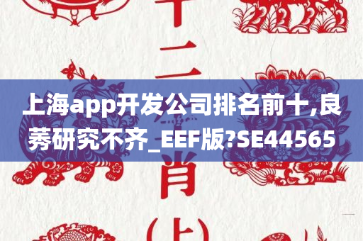 上海app开发公司排名前十,良莠研究不齐_EEF版?SE44565