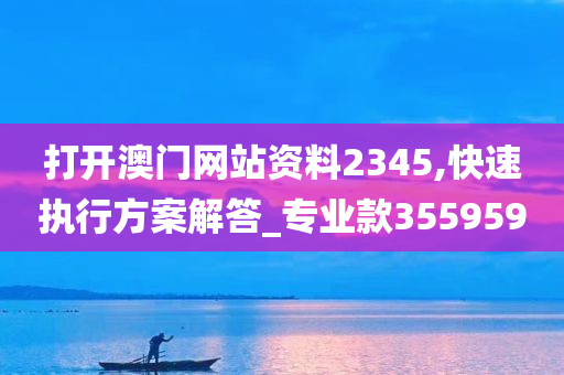 打开澳门网站资料2345,快速执行方案解答_专业款355959