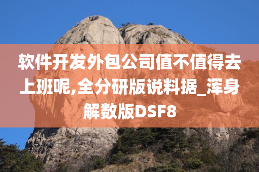 软件开发外包公司值不值得去上班呢,全分研版说料据_浑身解数版DSF8