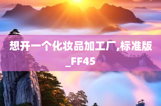 想开一个化妆品加工厂,标准版_FF45