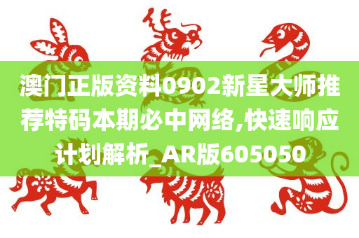 澳门正版资料0902新星大师推荐特码本期必中网络,快速响应计划解析_AR版605050