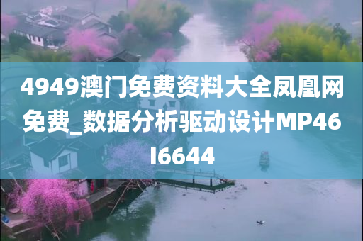 4949澳门免费资料大全凤凰网免费_数据分析驱动设计MP46I6644