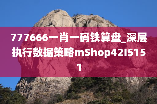 777666一肖一码铁算盘_深层执行数据策略mShop42I5151