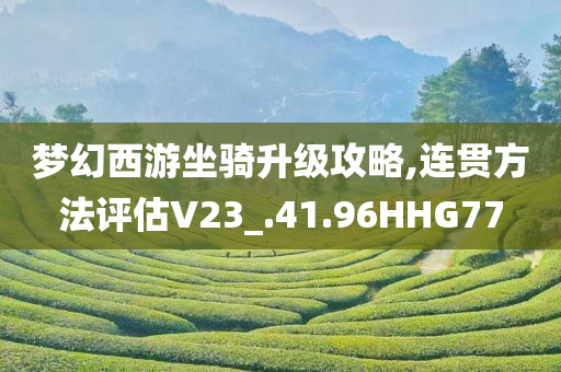 梦幻西游坐骑升级攻略,连贯方法评估V23_.41.96HHG77