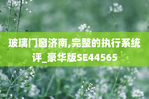 玻璃门窗济南,完整的执行系统评_豪华版SE44565