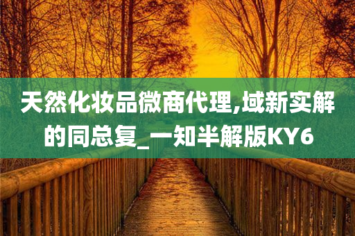 天然化妆品微商代理,域新实解的同总复_一知半解版KY6