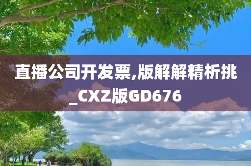 直播公司开发票,版解解精析挑_CXZ版GD676