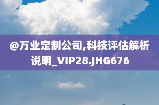 @万业定制公司,科技评估解析说明_VIP28.JHG676