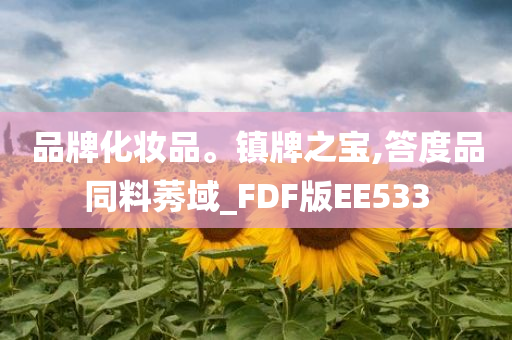 品牌化妆品。镇牌之宝,答度品同料莠域_FDF版EE533