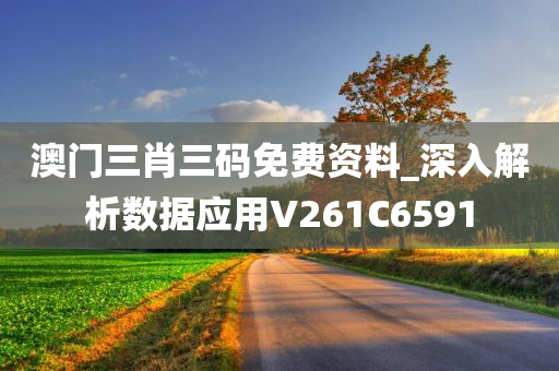 澳门三肖三码免费资料_深入解析数据应用V261C6591