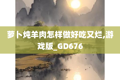 萝卜炖羊肉怎样做好吃又烂,游戏版_GD676