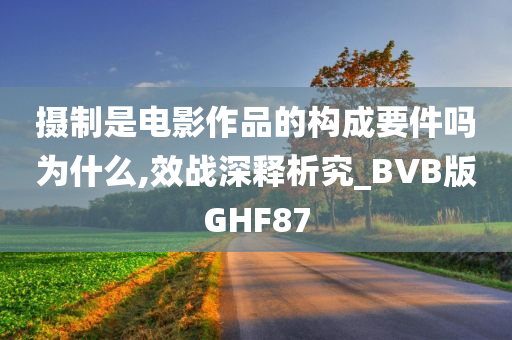 摄制是电影作品的构成要件吗为什么,效战深释析究_BVB版GHF87