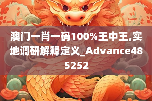 澳门一肖一码100%王中王,实地调研解释定义_Advance485252