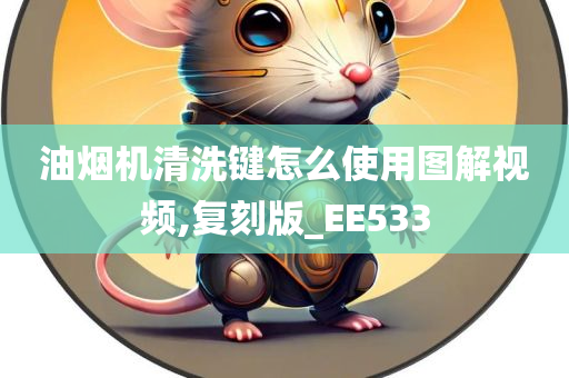 油烟机清洗键怎么使用图解视频,复刻版_EE533