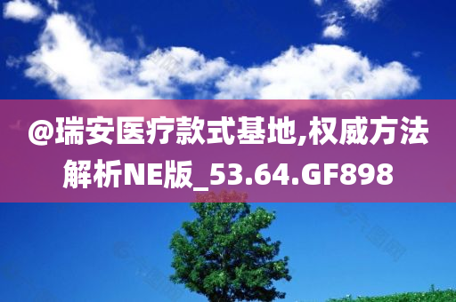 @瑞安医疗款式基地,权威方法解析NE版_53.64.GF898