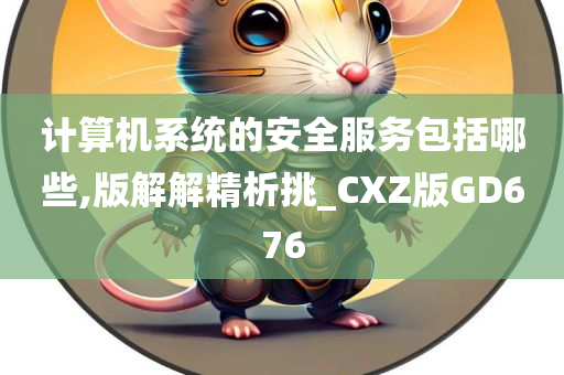 计算机系统的安全服务包括哪些,版解解精析挑_CXZ版GD676