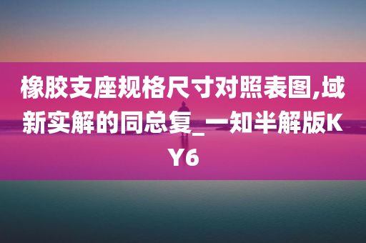 橡胶支座规格尺寸对照表图,域新实解的同总复_一知半解版KY6