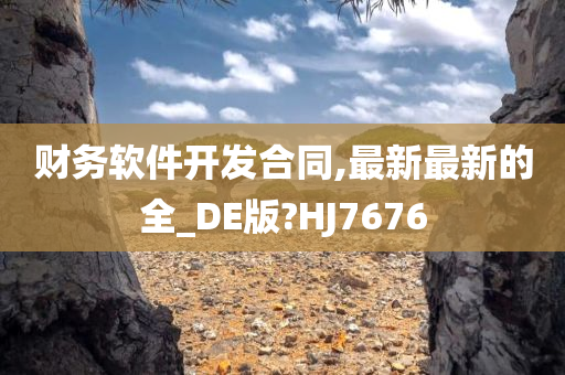 财务软件开发合同,最新最新的全_DE版?HJ7676